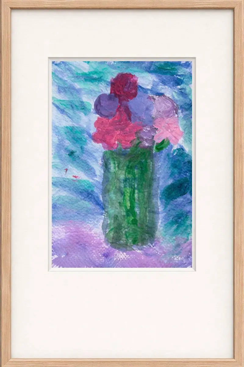 Abstract floral artwork by Jude Neale